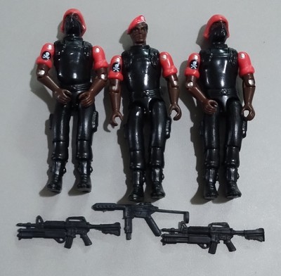 Black Major GI Joe Cobra Custom Red Shadow Execution Squad Lot New