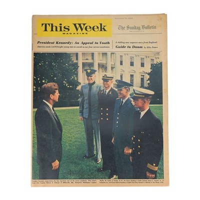 This Week Magazine Nov 10 1963 The Sunday Bulletin Philadelphia JFK