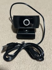 HD 1080p USB 2.0 Webcam Black High Definition with Mounting Clip