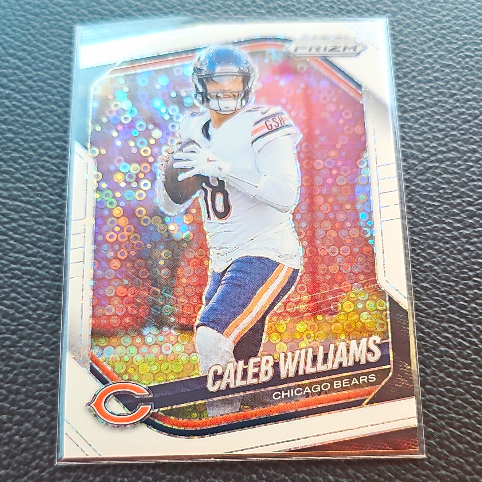 Caleb Williams 2025 Panini Prizm #124  Bears NFL White Disco Prizm Parallel