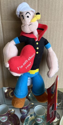 Popeye the Sailorman 9” Plush Doll By Popeye & Pals Kellytoy