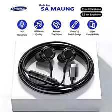 2 Pack USB-C Earbuds Earphones Stereo Braided Cable OEM Original Samsung AKG