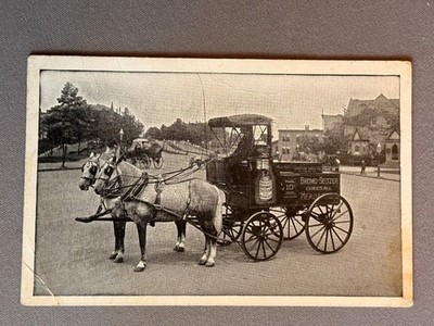 Adv. Bromo-Seltzer, Emerson Drug Co. Horse And Wagon, Postcard, ca 1910
