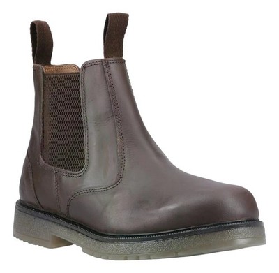 Herren Amblers Chelmsford Zum Überziehen Leder Chelsea Händler Stiefelette Größen 6 bis 15