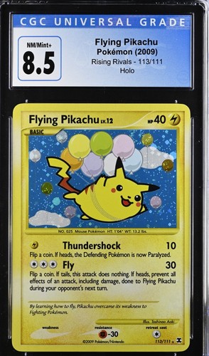Flying Pikachu graded CGC 8.5 for sale on eBay