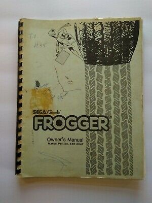 Gremlin Sega FROGGER Original 1981 Video Arcade Game Service Repair Owner Manual
