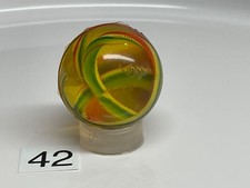 Vtg NOS super Bouncy Ball Rubber clear Swirl 1  1960  s clean unused AG Japan 42