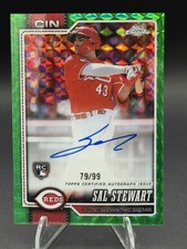Sal Stewart Chrome 2026 Green Refractor /99 Auto