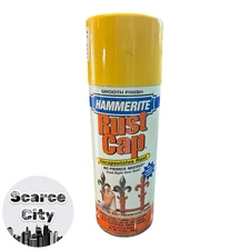 Hammerite Spray Paint Rust Cap Bright Yellow Smooth Finish Discontinued HTF