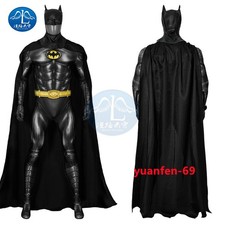 The Flash Batman Bruce Wayne Michael Keaton Ver. Costume Men Jumpsuit Halloween