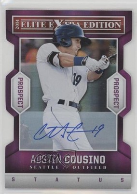 2014 Panini Elite Extra Edition Prospects 55/75 Austin Cousino #37 Auto 3z8