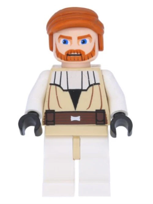 LEGO® Minifig sw0197 - Obi-Wan Kenobi - Large Eyes - Minifigur - Bild 1 von 1