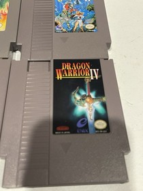 NES Lot of 4 games - Dragon Warrior I-IV