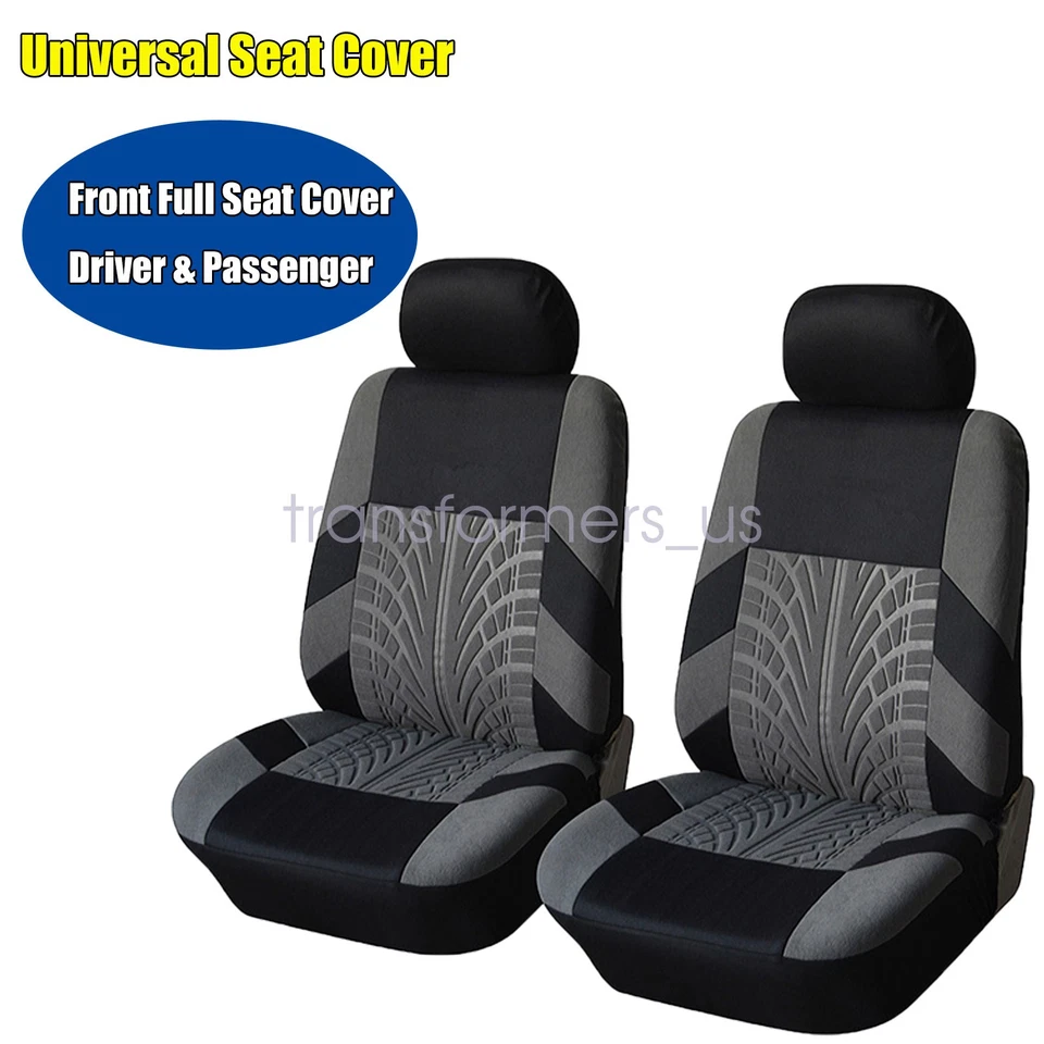Funda de asiento universal para conductor y pasajero para cojín protector de tela de coche Jeep Foto 2 de 4