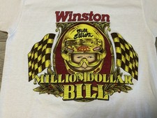 RARE VTG Bill Elliot Shirt Youth Large Million Dollar Legend Winston Nascar USA