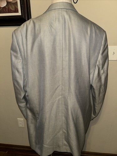 Coppley Sport Jacket Coat Mens 48T Gray Silk Wool GUC (A27) - Picture 3 of 16