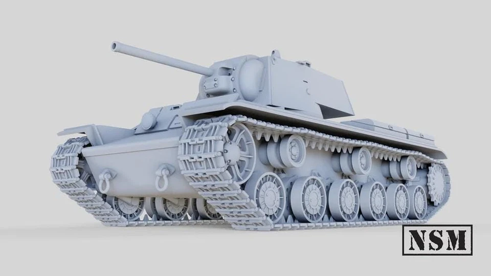 3D PRINTING VALLEY WWII Soviet KV1 Tank Various Scales Historical Wargaming