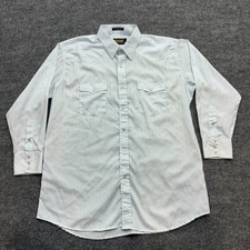 Panhandle Slim Mens 18-35 White Pearl Snap Western Shirt Long Sleeve Cowboy