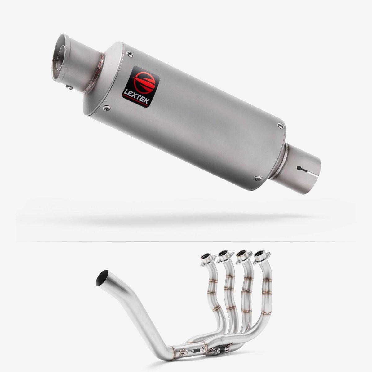 Lextek Stainless Steel GP1 Matt 240mm Exhaust System for Yamaha YZF R6 (99-02) - Image 4