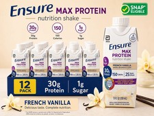 Max Protein Shake, 30G Protein, French Vanilla, 11 Fl Oz, 12 Pack