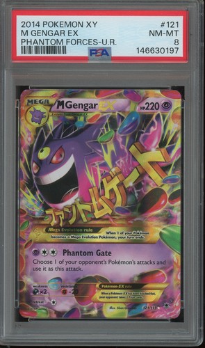 M Gengar-EX graded PSA 8 for sale on eBay