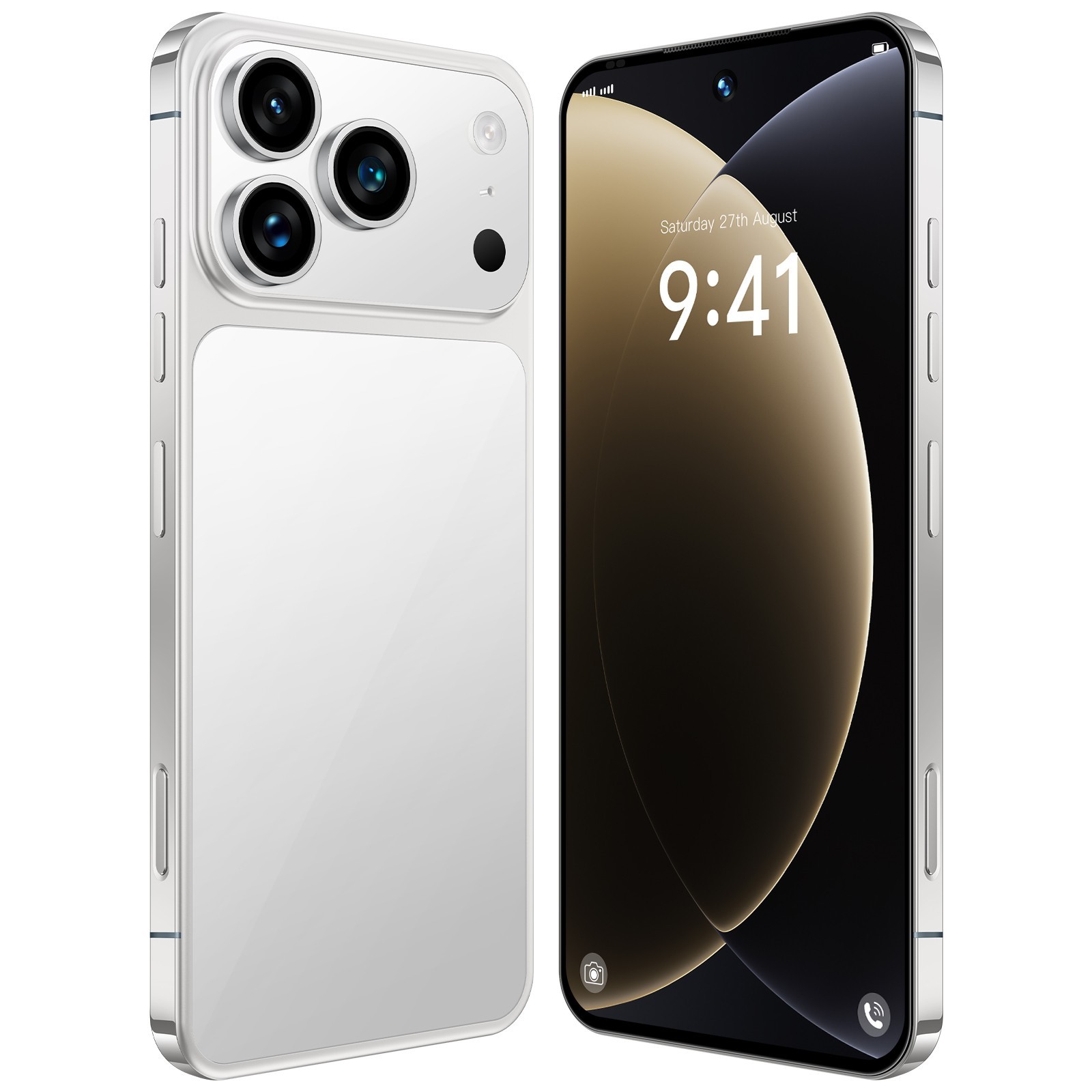I17 Pro Max Unlocked Phone 5G,  8GB+256GB Dual SIM Cell Phone，6.8" HD Display