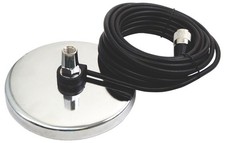 Accessories Unlimited AUMAG5 CB Radio Antenna 5 inch Magnet Mount w/ Coax  Stud