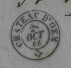 1866 Switzerland Scott # 44 Folded Letter - Basel to Chateau D'Oex via Saanen — photo 6