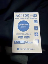 WiFi Adapter USB 3.0, AC1300 Mbps, Dual Band 5GHz/2.4G, Wireless Network Adapter