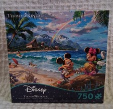 DISNEY Thomas Kinkade Puzzle MICKEY and MINNIE MOUSE in HAWAII 750 Pieces NEW