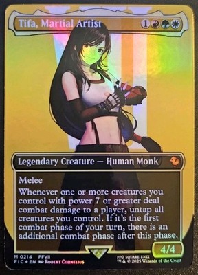 Tifa, Martial Artist (Borderless Foil) Commander: Final Fantasy Playtest Card