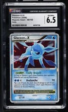 CGC 6.5 Glaceon LV.X 98/100 Majestic Dawn Holo Swirl Pokemon Card on eBay