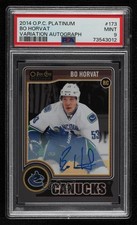 2014-15 O-Pee-Chee Platinum Variation Auto Bo Horvat #173 PSA 9 MINT Auto 2o7