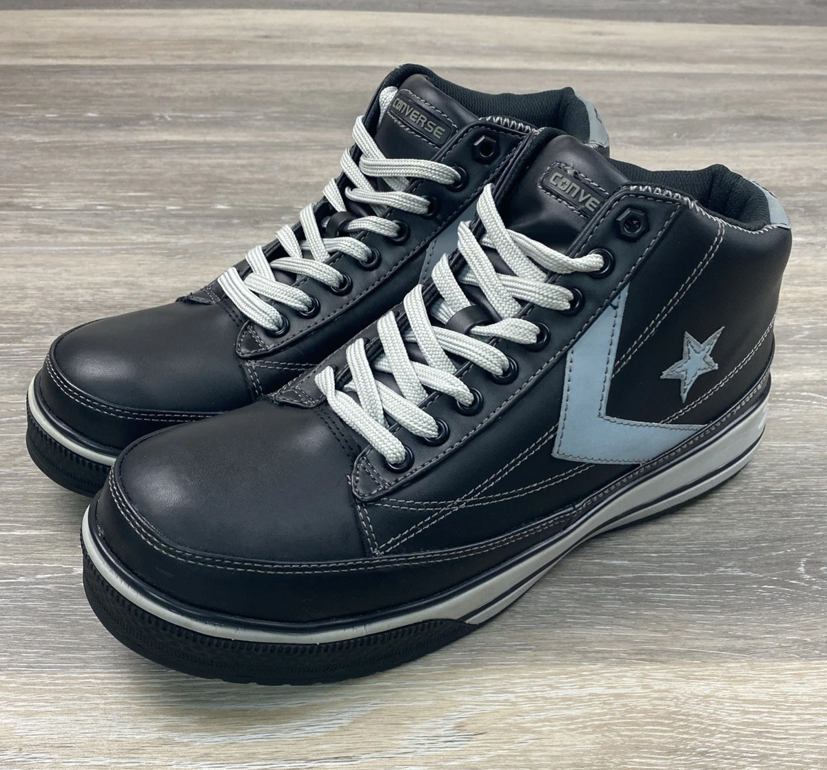 Converse Work Boots Men’s 8 Athlite C6880 Black Met Guard 8” Steel Toe NEW Men main image 3