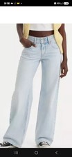 Levi's Superlow Loose Jeans Light Wash Blue Denim Women's Size 24x32 New