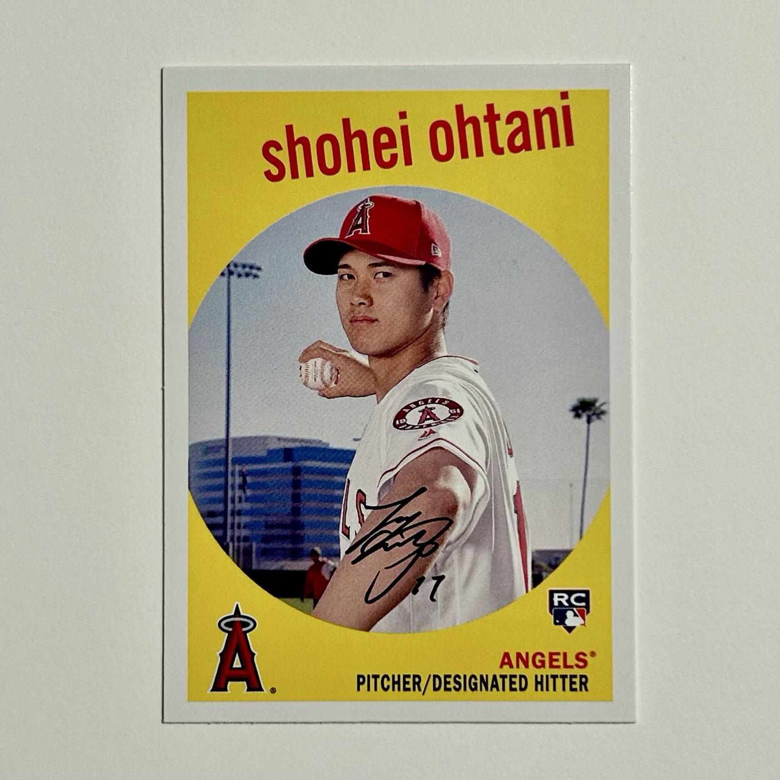 2018 Topps Archives Shohei Ohtani RC Rookie #50 1959 Design Pitching Pose