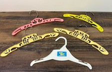 Vintage Lot Of 5 Baby Children  s Clothes Hangers Sheep Circus Oshkosh Chickens