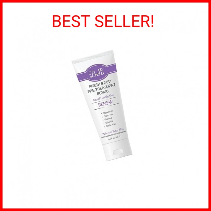 Belli Skincare Fresh Start Pre-Treatment Scrub, Face Cleanser & Facial Scrub for