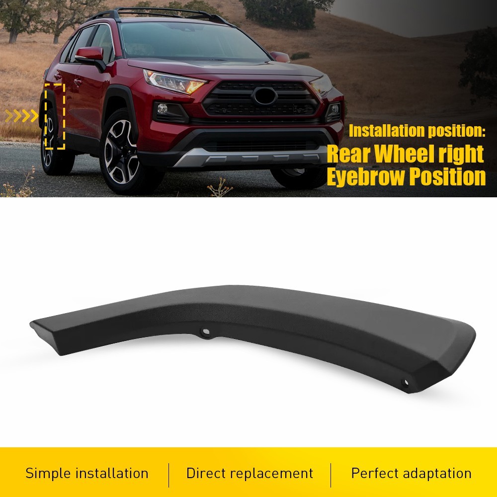 Fits 2019-2024 Toyota Rav4 Rear Door Flare Arch Trim Molding Right Passenger S