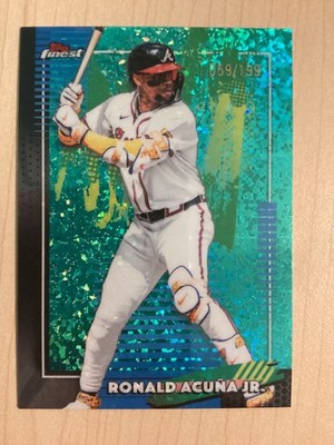 Ronald Acuna Jr. Common #22  /199 Aqua Blue - Topps Finest 2026 Braves