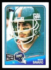 1988 Topps #277 Mark Bavaro New York Giants
