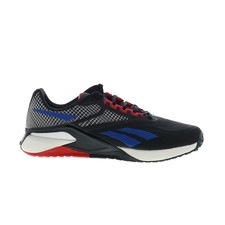 Reebok Nano X2 Mens Black Canvas Lace Up Athletic Cross Training Shoes