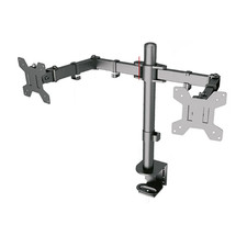 Supporto Monitor Staffa da Scrivania Doppio Braccio HUTrade TV 15-33" VESA