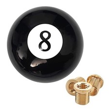 Round 8 Ball Shift Knob - Black Universal Manual Shift Knob 8 Ball Billiard Round 8 Ball Shift Knob - Black Universal Manual Shift Knob 8 Ball Billiard