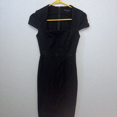 Banana Republic Women's Tome Spiker Black Dress Size 0 EUC Short Sleeve