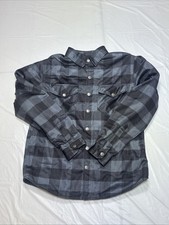 Road Armor Skull Riderz Jacket Mens Large Dark Plaid Armored Motorcycle Biker Road Armor Skull Riderz Jacket Mens Large Dark Plaid Armored Motorcycle Biker