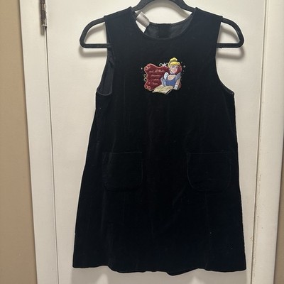 Size 10/12  Kids Vintage Disney Store Cinderella Dress black