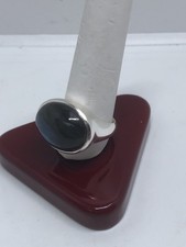 Oval Labradorite Sterling Silver Ring Beautiful Brand New Hand Made Size 9