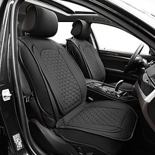 Front Car Seat Cover Luxury Faux Leather Pocket with High Front Seat Covers