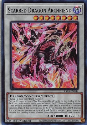 Rarity Collection 5 Super Rare RA05-EN044 Scarred Dragon Archfiend